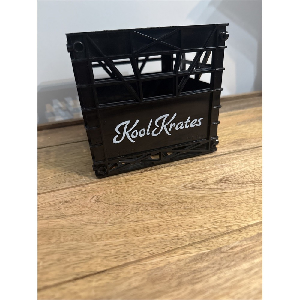 Rakstak Kool Krates Black CD Storage Organizer, Vintage